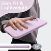 image:imageJETech Silicone Case for iPhone 17 Pro Max Dark Blue  Silky Soft Touch Shockproof Protection Scratch Resistant Microfiber LiningPurple