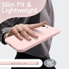image:imageJETech Silicone Case for iPhone 17 Pro Max Dark Blue  Silky Soft Touch Shockproof Protection Scratch Resistant Microfiber LiningSoft Pink