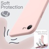 image:imageJETech Silicone Case for iPhone 17 Pro Max Dark Blue  Silky Soft Touch Shockproof Protection Scratch Resistant Microfiber LiningSoft Pink