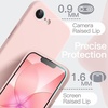 image:imageJETech Silicone Case for iPhone 17 Pro Max Dark Blue  Silky Soft Touch Shockproof Protection Scratch Resistant Microfiber LiningSoft Pink
