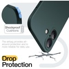 image:imageJETech Slim Case for iPhone 17 Black  Camera Lens Protection Soft TPU Design Matte Finish Shockproof ProtectionMidnight Green