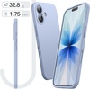 image:imageJETech Slim Case for iPhone 17 Black  Camera Lens Protection Soft TPU Design Matte Finish Shockproof ProtectionMist Blue