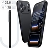 image:imageJETech Slim Case for iPhone 17 Pro Black  Camera Lens Protection Soft TPU Design Matte Finish Shockproof Protection Minimalist StyleBlack