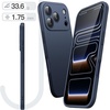 image:imageJETech Slim Case for iPhone 17 Pro Black  Camera Lens Protection Soft TPU Design Matte Finish Shockproof Protection Minimalist StyleDark Blue