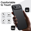 image:imageJETech Slim Case for iPhone 17 Pro Max Black  Camera Lens Protection UltraThin Matte Finish Lightweight Minimalist DesignBlack