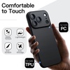 image:imageJETech Slim Case for iPhone 17 Pro Max Black  Camera Lens Protection UltraThin Matte Finish Lightweight Minimalist DesignBlack
