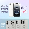 image:imageJETech Slim Case for iPhone 17 Pro Max Black  Camera Lens Protection UltraThin Matte Finish Lightweight Minimalist DesignClear