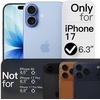 image:imageJETech Slim Case for iPhone 17 Pro Max Black  Camera Lens Protection UltraThin Matte Finish Lightweight Minimalist DesignMist Blue