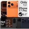image:imageJETech Slim Case for iPhone 17 Pro Max Black  Camera Lens Protection UltraThin Matte Finish Lightweight Minimalist DesignOrange