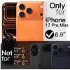 image:imageJETech Slim Case for iPhone 17 Pro Max Black  Camera Lens Protection UltraThin Matte Finish Lightweight Minimalist DesignOrange