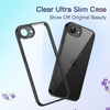 image:imageJETech Slim Case for iPhone 17 Pro Max Black  Camera Lens Protection UltraThin Matte Finish Lightweight Minimalist DesignTransparent Black