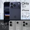 image:imageJETech Slim Case for iPhone 17 Pro Max Clear  Camera Lens Protection UltraThin Lightweight Design Clear Back Minimalist StyleBlack