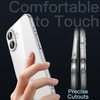 image:imageJETech Slim Case for iPhone 17 Pro Max Clear  Camera Lens Protection UltraThin Lightweight Design Clear Back Minimalist StyleClear