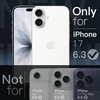 image:imageJETech Slim Case for iPhone 17 Pro Max Clear  Camera Lens Protection UltraThin Lightweight Design Clear Back Minimalist StyleClear