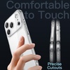 image:imageJETech Slim Case for iPhone 17 Pro Max Clear  Camera Lens Protection UltraThin Lightweight Design Clear Back Minimalist StyleClear