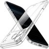 image:imageJETech Slim Case for iPhone 17 Pro Max Clear  Camera Lens Protection UltraThin Lightweight Design Clear Back Minimalist StyleClear