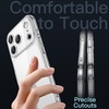 image:imageJETech Slim Case for iPhone 17 Pro Max Clear  Camera Lens Protection UltraThin Lightweight Design Clear Back Minimalist StyleClear
