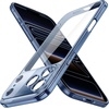 image:imageJETech Slim Case for iPhone 17 Pro Max Clear  Camera Lens Protection UltraThin Lightweight Design Clear Back Minimalist StyleDeep Blue