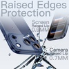 image:imageJETech Slim Case for iPhone 17 Pro Max Clear  Camera Lens Protection UltraThin Lightweight Design Clear Back Minimalist StyleDeep Blue
