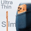image:imageJETech Slim Case for iPhone 17 Pro Max Clear  Camera Lens Protection UltraThin Lightweight Design Clear Back Minimalist StyleOrange