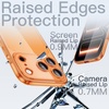 image:imageJETech Slim Case for iPhone 17 Pro Max Clear  Camera Lens Protection UltraThin Lightweight Design Clear Back Minimalist StyleOrange