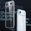 image:imageJETech Slim Case for iPhone 17 Pro Max Clear  Camera Lens Protection UltraThin Lightweight Design Clear Back Minimalist StyleSky Blue