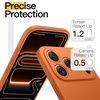 image:imageJETech Slim Case for iPhone 17 Pro Max Dark Blue  Camera Lens Protection Soft TPU Design Matte Finish Shockproof ProtectionOrange