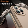 image:imageJETech Slim Case for iPhone 17e16e Black  Camera Lens Protection Soft TPU Design Matte Finish Shockproof ProtectionDesert Titanium