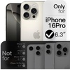 image:imageJETech Slim Case for iPhone 17e16e Black  Camera Lens Protection UltraThin Matte Finish Lightweight Minimalist DesignNatural Titanium