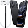 image:imageJETech Slim Magnetic Case for iPhone 17 Black  Compatible with MagSafe Full Camera Lens Protection Minimalist Soft TPU Cover Matte Finish ShockproofBlack