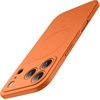 image:imageJETech Slim Magnetic Case for iPhone 17 Pro Orange  Compatible with MagSafe Full Camera Lens Protection Minimalist Soft TPU Cover Matte Finish ShockproofOrange