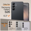 image:imageJETech Ultra Slim Aramid Fiber Case for Samsung Galaxy S26 Black  Compatible with MagSafe TPU Frame Lightweight MilitaryGrade ProtectionBlack