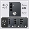 image:imageJETech Vegan Leather Case for Samsung Galaxy S26 Black  Compatible with MagSafe AntiSlip Grip Phone Cover Metal Button Soft Microfiber LiningBlack