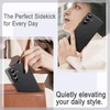 image:imageJETech Vegan Leather Case for Samsung Galaxy S26 Black  Compatible with MagSafe AntiSlip Grip Phone Cover Metal Button Soft Microfiber LiningBlack