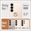 image:imageJETech Vegan Leather Case for Samsung Galaxy S26 Black  Compatible with MagSafe AntiSlip Grip Phone Cover Metal Button Soft Microfiber LiningBrown