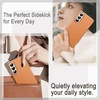 image:imageJETech Vegan Leather Case for Samsung Galaxy S26 Black  Compatible with MagSafe AntiSlip Grip Phone Cover Metal Button Soft Microfiber LiningBrown