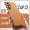 image:imageJETech Vegan Leather Case for Samsung Galaxy S26 Black  Compatible with MagSafe AntiSlip Grip Phone Cover Metal Button Soft Microfiber LiningBrown