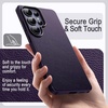 image:imageJETech Vegan Leather Case for Samsung Galaxy S26 Black  Compatible with MagSafe AntiSlip Grip Phone Cover Metal Button Soft Microfiber LiningHeron Purple