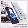 image:imageJETech Vegan Leather Case for Samsung Galaxy S26 Black  Compatible with MagSafe AntiSlip Grip Phone Cover Metal Button Soft Microfiber LiningHeron Purple