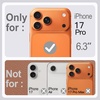 image:imageJETech Vegan Leather Case for iPhone 17 Pro Max Deep Blue  Compatible with MagSafe AntiSlip Grip Phone Cover Builtin Camera Control Button Soft Microfiber LiningDeep Brown
