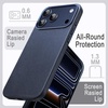 image:imageJETech Vegan Leather Case for iPhone 17 Pro Max Deep Blue  Compatible with MagSafe AntiSlip Grip Phone Cover Builtin Camera Control Button Soft Microfiber LiningDeep Blue