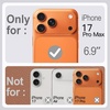 image:imageJETech Vegan Leather Case for iPhone 17 Pro Max Deep Blue  Compatible with MagSafe AntiSlip Grip Phone Cover Builtin Camera Control Button Soft Microfiber LiningDeep Brown