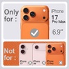 image:imageJETech Vegan Leather Case for iPhone 17 Pro Max Deep Blue  Compatible with MagSafe AntiSlip Grip Phone Cover Builtin Camera Control Button Soft Microfiber LiningCosmic Orange
