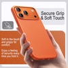 image:imageJETech Vegan Leather Case for iPhone 17 Pro Max Deep Blue  Compatible with MagSafe AntiSlip Grip Phone Cover Builtin Camera Control Button Soft Microfiber LiningCosmic Orange
