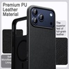image:imageJETech Vegan Leather Case for iPhone 17 Pro Max Deep Blue  Compatible with MagSafe AntiSlip Grip Phone Cover Builtin Camera Control Button Soft Microfiber LiningBlack