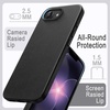 image:imageJETech Vegan Leather Case for iPhone 17e16e Black  Compatible with MagSafe AntiSlip Grip Phone Cover Metal Button Soft Microfiber LiningBlack