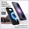 image:imageJETech Vegan Leather Case for iPhone 17e16e Black  Compatible with MagSafe AntiSlip Grip Phone Cover Metal Button Soft Microfiber LiningBlack