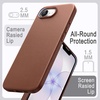 image:imageJETech Vegan Leather Case for iPhone 17e16e Black  Compatible with MagSafe AntiSlip Grip Phone Cover Metal Button Soft Microfiber LiningDeep Brown