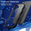 image:imageJETech Wavy Case for iPhone 17 Pro Max Orange  Cute Wavy Design Shockproof Protection Hard Clear PC Back Comfortable GripBlack