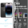 image:imageJETech Wavy Case for iPhone 17 Pro Max Orange  Cute Wavy Design Shockproof Protection Hard Clear PC Back Comfortable GripBlack